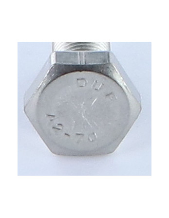 Vis métaux Tête hexagonale TH M10X20 Pas fin Pas de 125 Inox A2