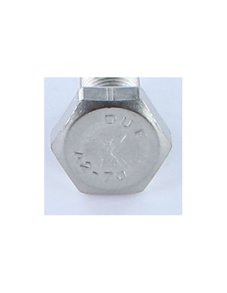 1 x Vis métaux Tête hexagonale TH M10X20 Pas fin Pas de 125 Inox A2