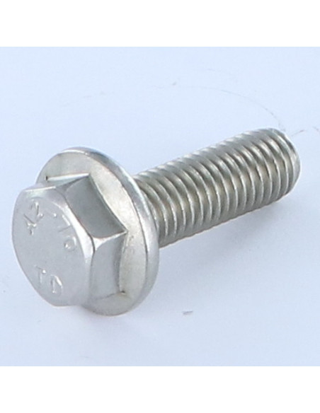 1 x Vis métaux Tête hexagonale TH Embase lisse M10X35 Inox A2
