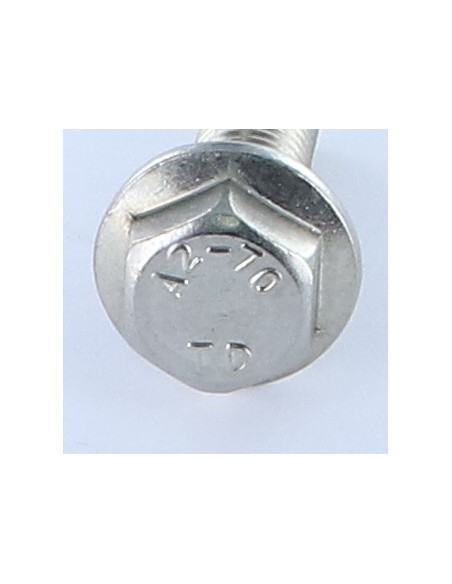1 x Vis métaux Tête hexagonale TH Embase lisse M10X35 Inox A2
