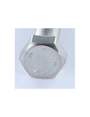 Vis métaux Tête hexagonale TH M8X50 Pas fin Pas de 100 Inox A2