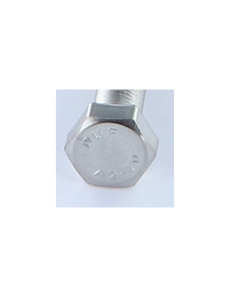 1 x Vis métaux Tête hexagonale TH M8X50 Pas fin Pas de 100 Inox A2