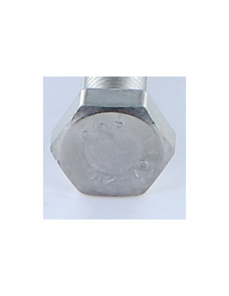 1 x Vis métaux Tête hexagonale TH M10X40 Pas fin Pas de 125 Inox A2