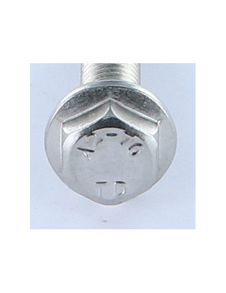 1 x Vis métaux Tête hexagonale TH Embase lisse M8X16 Inox A2
