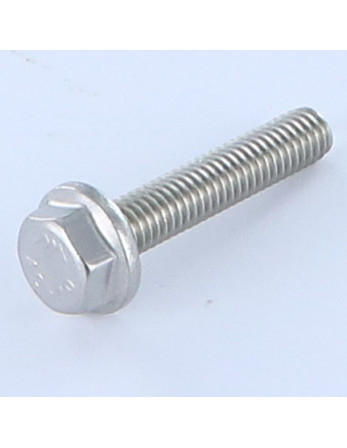 Vis métaux Tête hexagonale TH Embase lisse M6X25 Inox A2