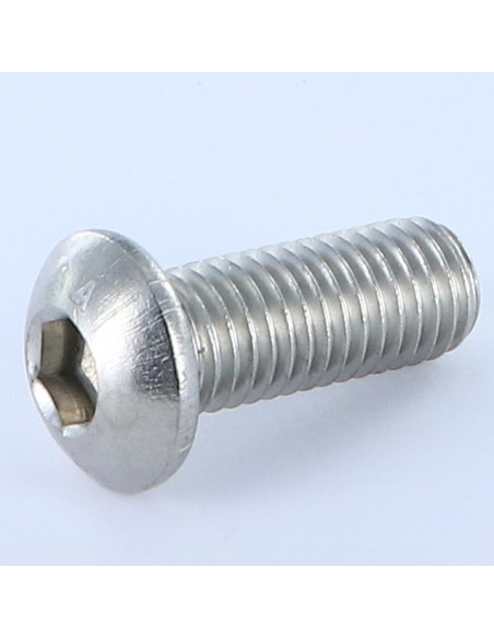 1 x Vis métaux BHC (Tête Bombée Hexagonal creux) M12X50 Filetage total Clé de 8 HC8 Inox A4
