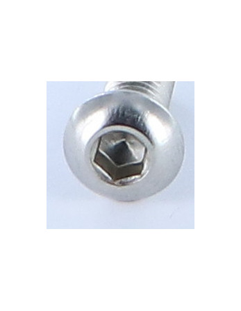 Vis métaux BHC (Tête Bombée Hexagonal creux) M8X16 Filetage total Clé de 5 HC5 Inox A4
