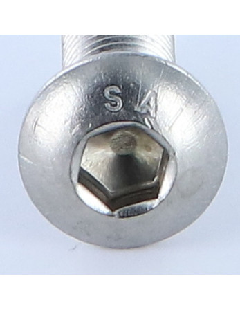 Vis métaux BHC (Tête Bombée Hexagonal creux) M10X25 Filetage total Clé de 6 HC6 Inox A4