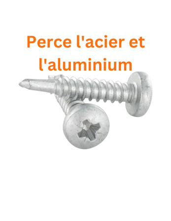 Vis autoperceuse Tête cylindrique TC Pozi 4.8X25 Inox AISI 410