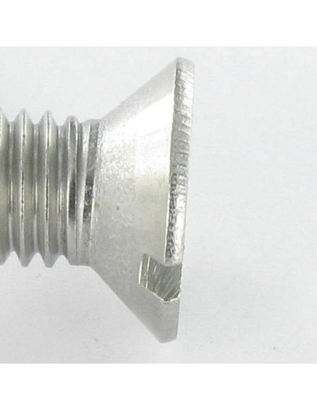 1 x Vis métaux Tête fraisée Fendue M5X16 Inox A4