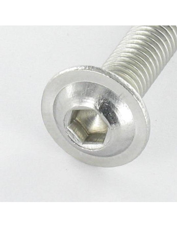 Vis métaux BHC (Tête Bombée Hexagonal creux) Embase collerette M5X16 Clé de 3 HC3 Inox A2