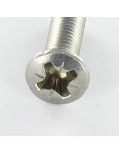 Vis métaux Inox A2 Tête fraisée bombée TFB Pozi M6X12 2