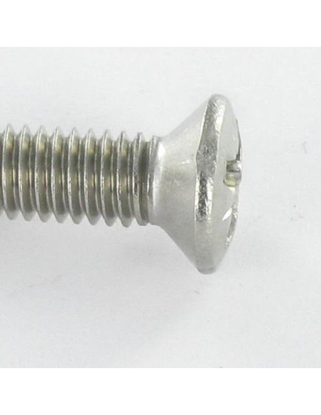 1 x Vis métaux Inox A2 Tête fraisée bombée TFB Pozi M5X8