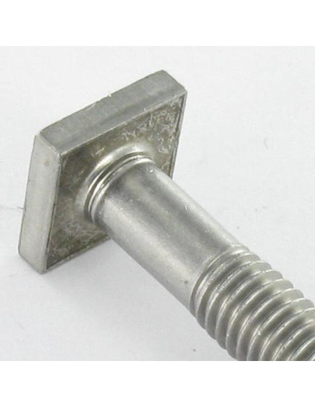 1 x Vis métaux M6X16 Tête Carrée 10X10 EP3.5 Inox A2