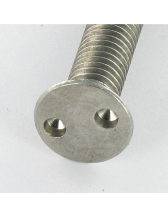 Vis métaux Inviolable Tête fraisée Snake eyes M3X16 Inox A2 microvis