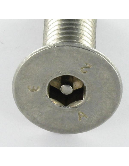 1 x Vis métaux Inox A2 Inviolable FHC tête fraisée empreinte hexagonale creuse Clé de 3 HC3 avec téton M5X20