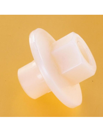 Ecrou Moletée Epaulé nylon naturel M4