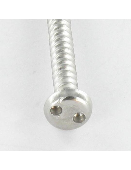 1 x Vis tôle Inviolable Tête cylindrique TC Snake eyes 4.8X50 Inox A2