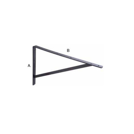 1 x Equerre renfort 270X400X30 Acier zingué noir
