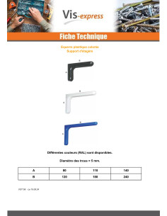 Equerre 80X120 Plastique RAL6029 2