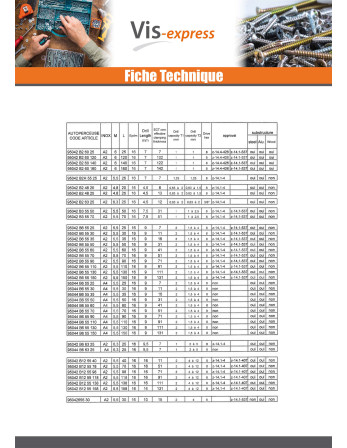 Vis autoperceuse Bimétal Tête hexagonale TH 5.5X90 Filetée sur 50 Rondelle d'étanchéite EPDM 16 Epaisseur tole 6