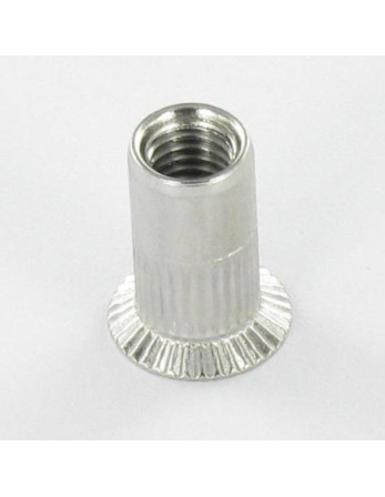 Ecrou à sertir Tête fraisée Cranté M4X11.5 INFC 35 Inox A2