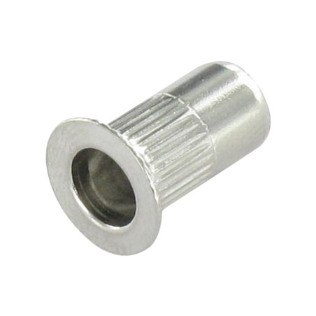 1 x Ecrou à sertir Tête fraisée Cranté M6X16 INFC 45 Inox A2
