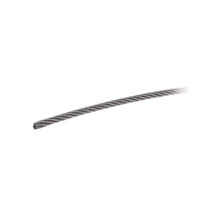 1 x Mètre de Câble souple Diamètre 10 Inox A4 7X7 Charge de rupture 5200 kg (vendu au m)