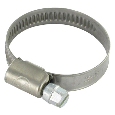 1 x Collier Inox W4 Diamètre 180 à 200 largeur de la bande 12 Vis Acier zingué
