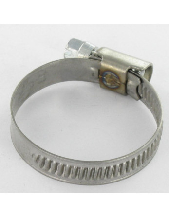 Collier Inox W4 Diamètre 180 à 200 largeur de la bande 12 Vis Acier zingué