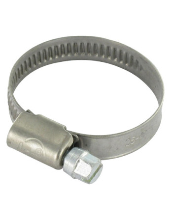 Collier Inox W4 Diamètre 7 à 11 largeur de la bande 5 Vis Acier zingué
