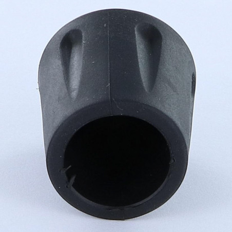 1 x Embout rond envellopant caoutchouc vulcanisé Noir Pour Tube 22 à 23