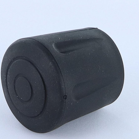 1 x Embout rond envellopant caoutchouc vulcanisé Noir Pour Tube 28 à 29