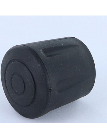 Embout rond envellopant caoutchouc vulcanisé Noir Pour Tube 32 à 33