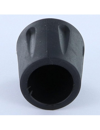 Embout rond envellopant caoutchouc vulcanisé Noir Pour Tube 40 à 42