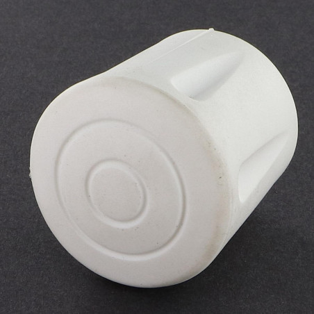 1 x Embout rond envellopant caoutchouc vulcanisé Blanc Pour Tube 10 à 11
