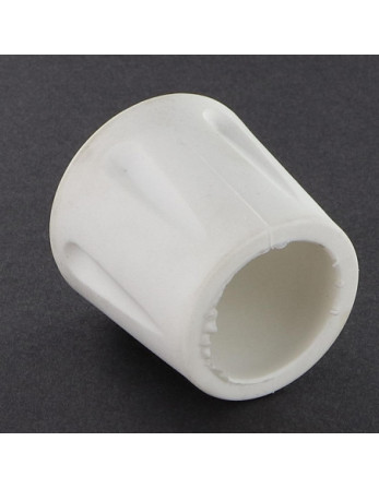 Embout rond envellopant caoutchouc vulcanisé Blanc Pour Tube 10 à 11