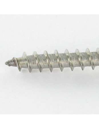 VBA Vis bois agglo Tête fraisée Pozi N°3 6X45 Filetage total Inox A4