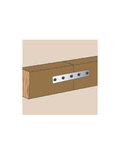 Platine De CONNECTION ETROITE Inox A2 15X100 2