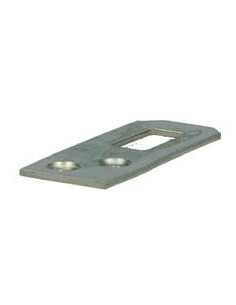 Platine Porte MANTEAU Acier zingué 20X60