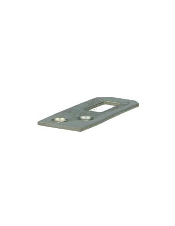 Platine Porte MANTEAU Acier zingué 20X60