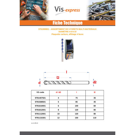 1 x Assortiment de 5 FORETS MULTI-MATERIAUX