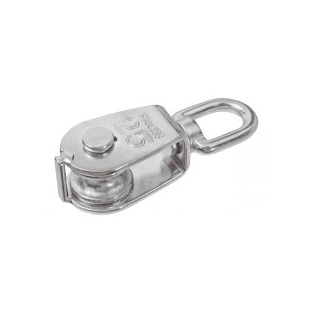 1 x POULIE SIMPLE De 50 Inox A2 Pour Câble De 10