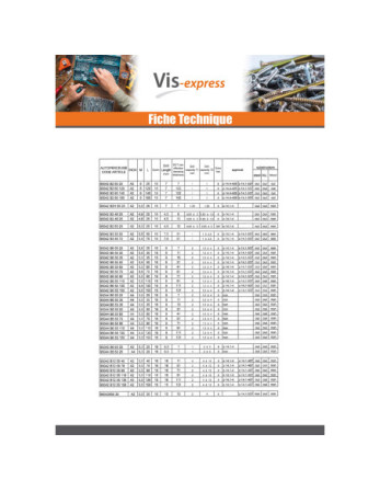 Vis autoperceuse Bimétal Tête hexagonale TH 6.3X25 Filetage total Rondelle d'étanchéite EPDM 16 Epaisseur tole 2
