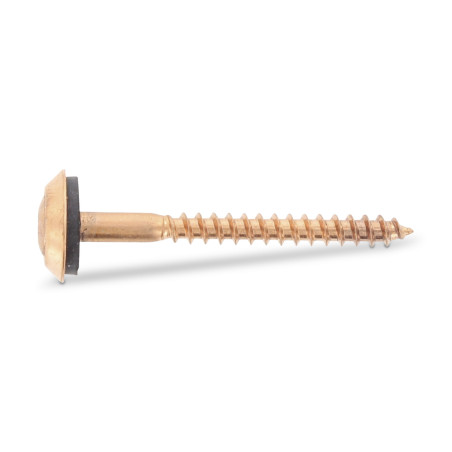 1 x Vis faitage Tête fraisée bombée TFB TORX T20 Inox A2 cuivre 4.5X30 Rondelle d'étanchéite EPDM 3P