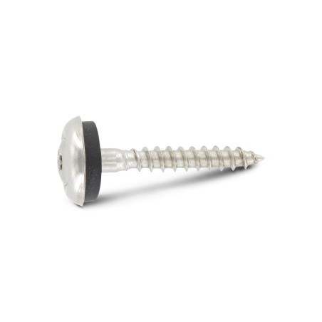 1 x Vis faitage Tête fraisée bombée TFB TORX T20 Inox A2 4.5X25 Rondelle d'étanchéite EPDM 3P