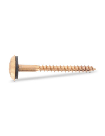 Vis faitage Tête fraisée bombée TFB TORX T20 Inox A2 cuivre 4.5X45 Rondelle d'étanchéite EPDM 3P