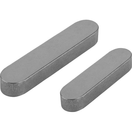 1 x Clavette parallèle Acier brut 4X4 Longueur 8