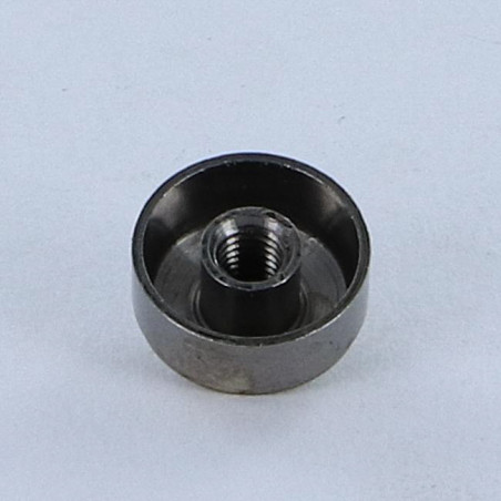 1 x Rosace Conique Laiton chrome 15 Taraudage borgne M3 au pas de 50