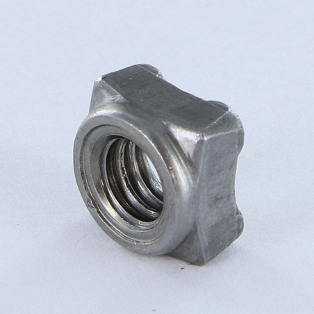 1 x Ecrou carré à souder M12 19X19X9.5 Acier brut